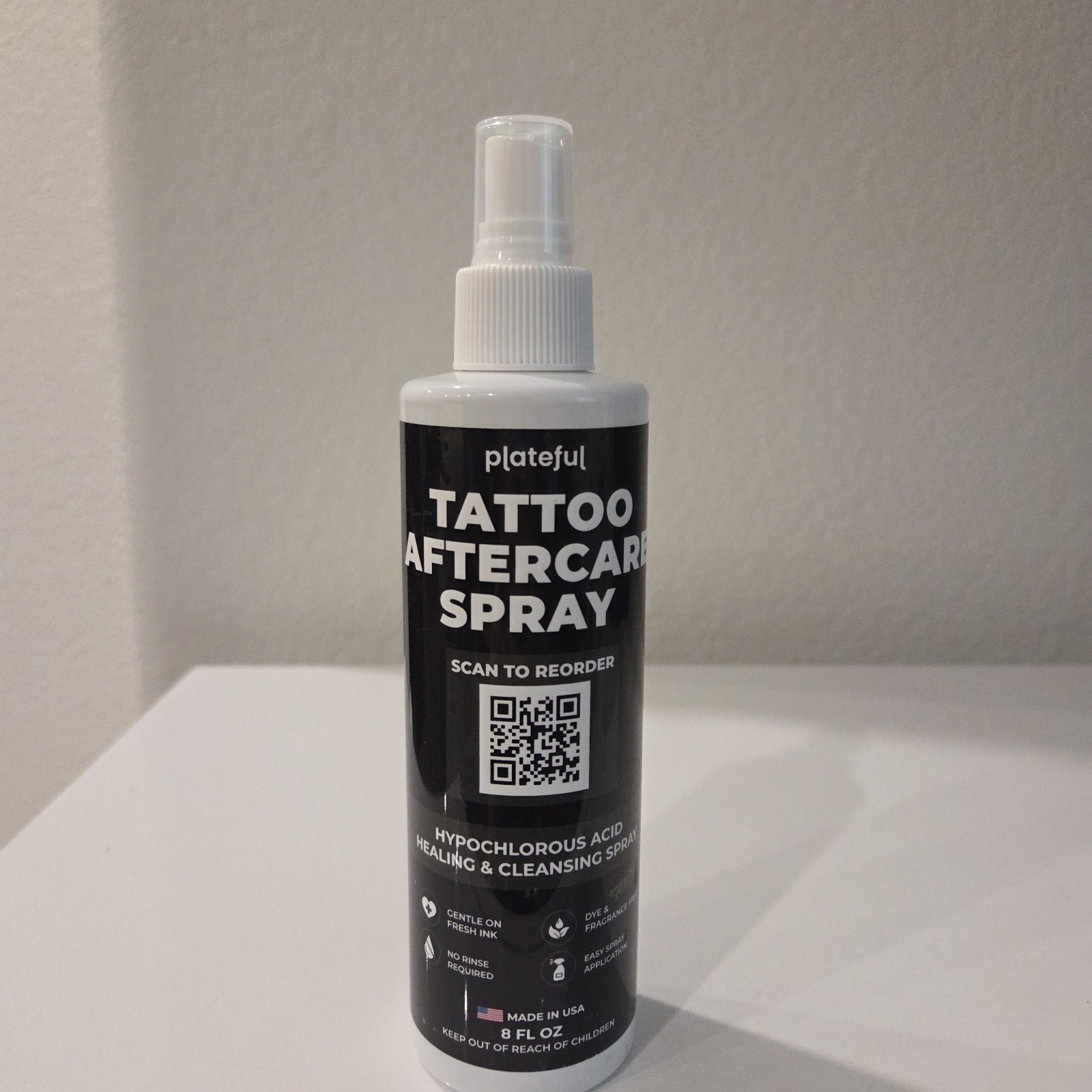 Tattoo Aftercare Healing Spray (8 oz) Hypochlorous Acid (HOCl) Tattoo Care