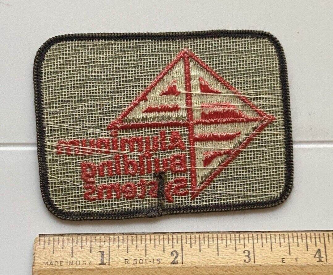 ABS Aluminum Building Systems Logo Embroidered Patch Badge