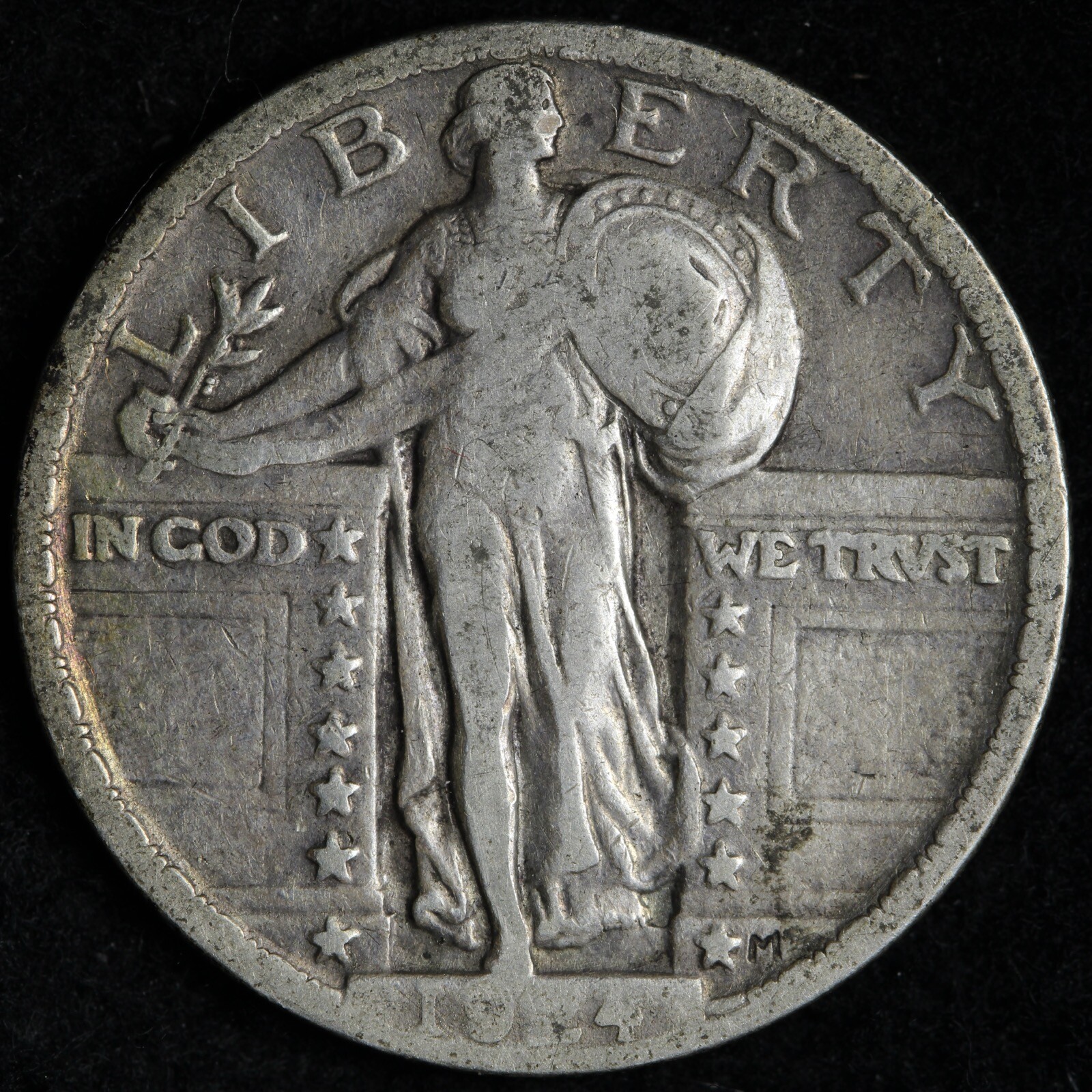 1924 Standing Liberty Silver Quarter VF E231 SACN
