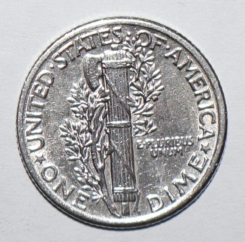 1929 Mercury Dime AU (Q233)
