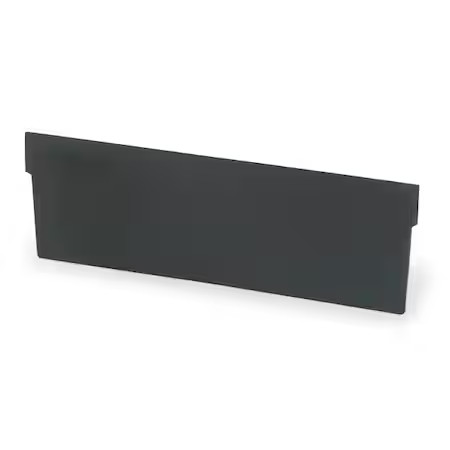 Akro-Mils 40170 Divider, Plastic, Black, 10-17/32 In L X 2-7/8 In H, 24 Pk