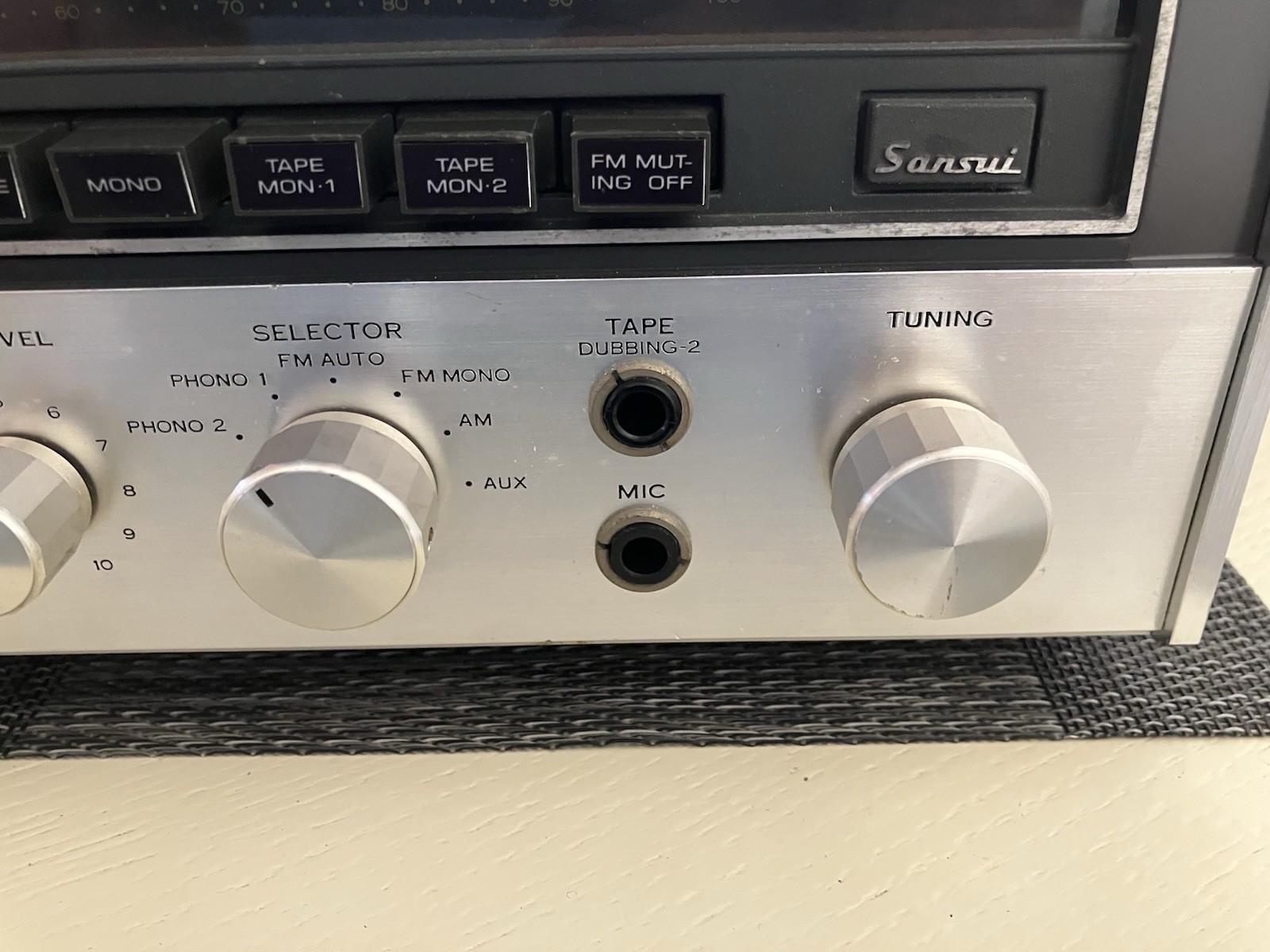 Sansui Solid State 7000 Stereo Receiver Vintage Silver Face Tuner - Very Clean!