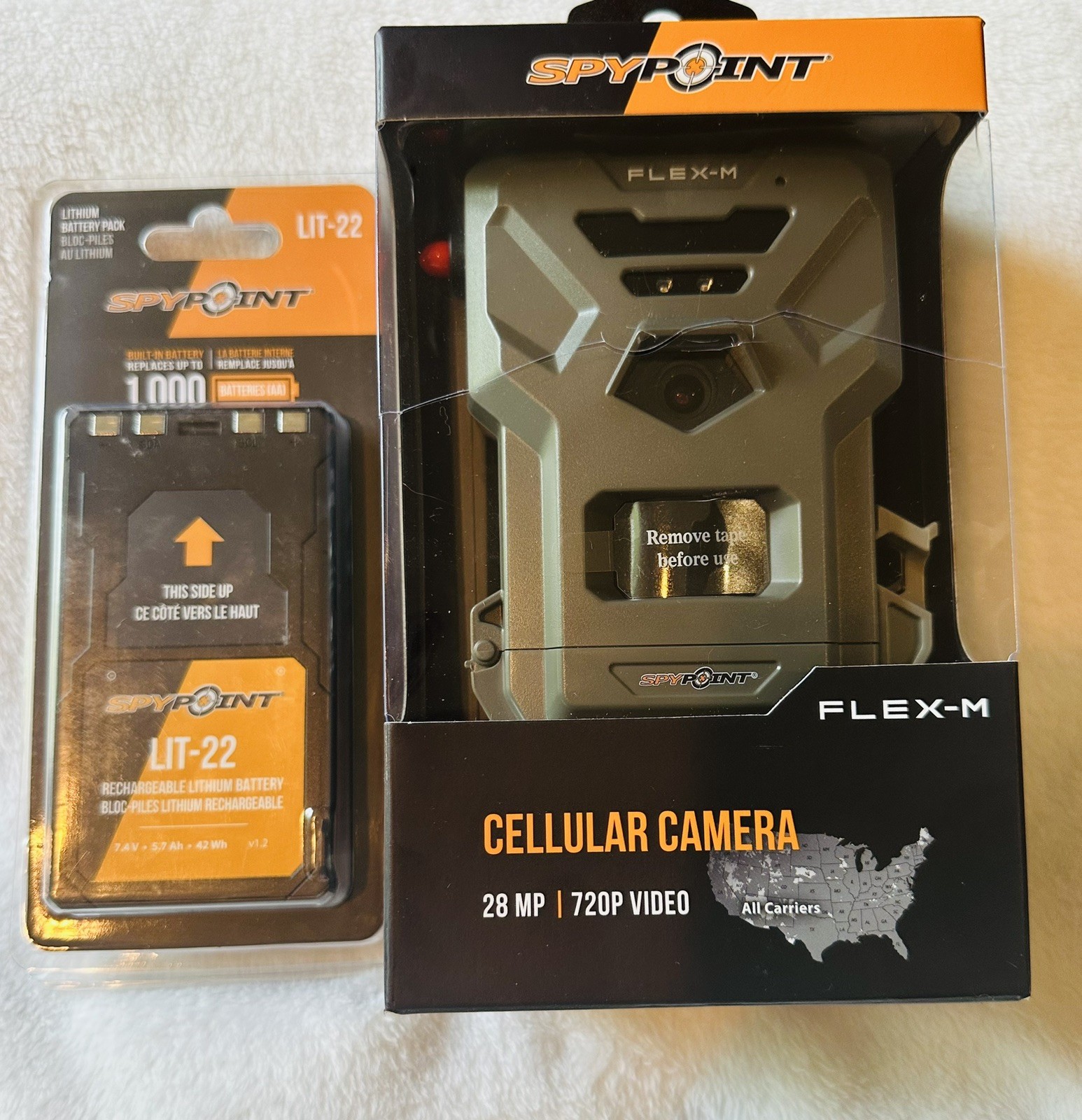 Spypoint FLEX-M - 28MP / 720p Video w/ Sound Cellular Trail Camera With Battery