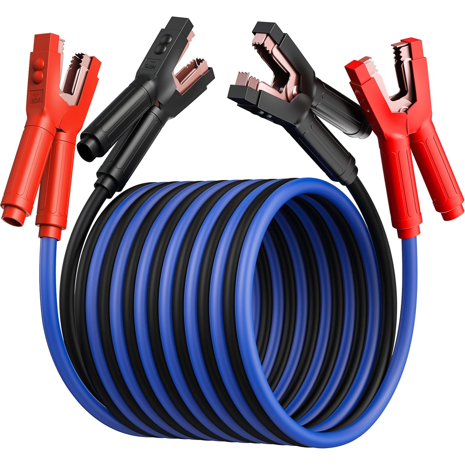 Heavy Duty Jumper Cables, 0 Gauge 30 Feet 1000Amp Automotive Booster Cables f...