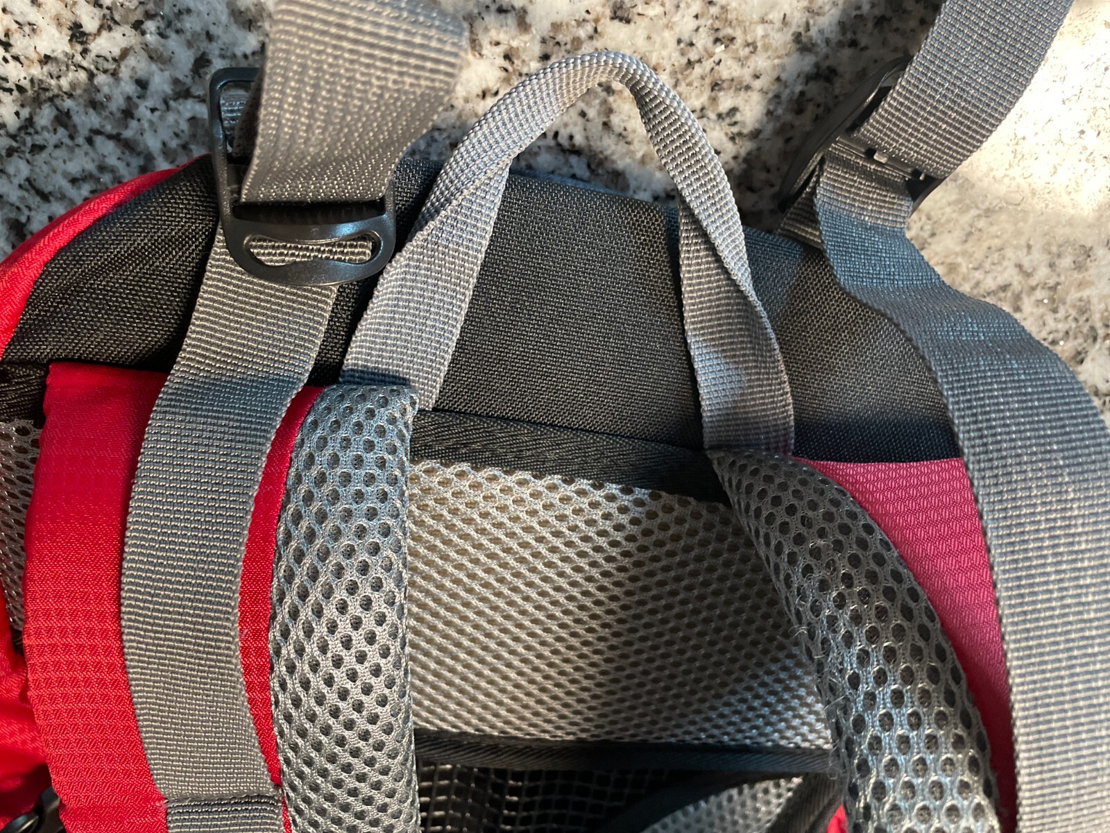 AOTU Explore 40L hydration ready backpack - Red - with raincover