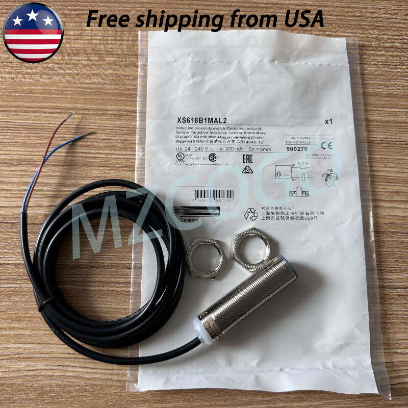 XS618B1MAL2 Inductive Proximity Switch Sensor Ue 24-240V Range 8mm Brand New
