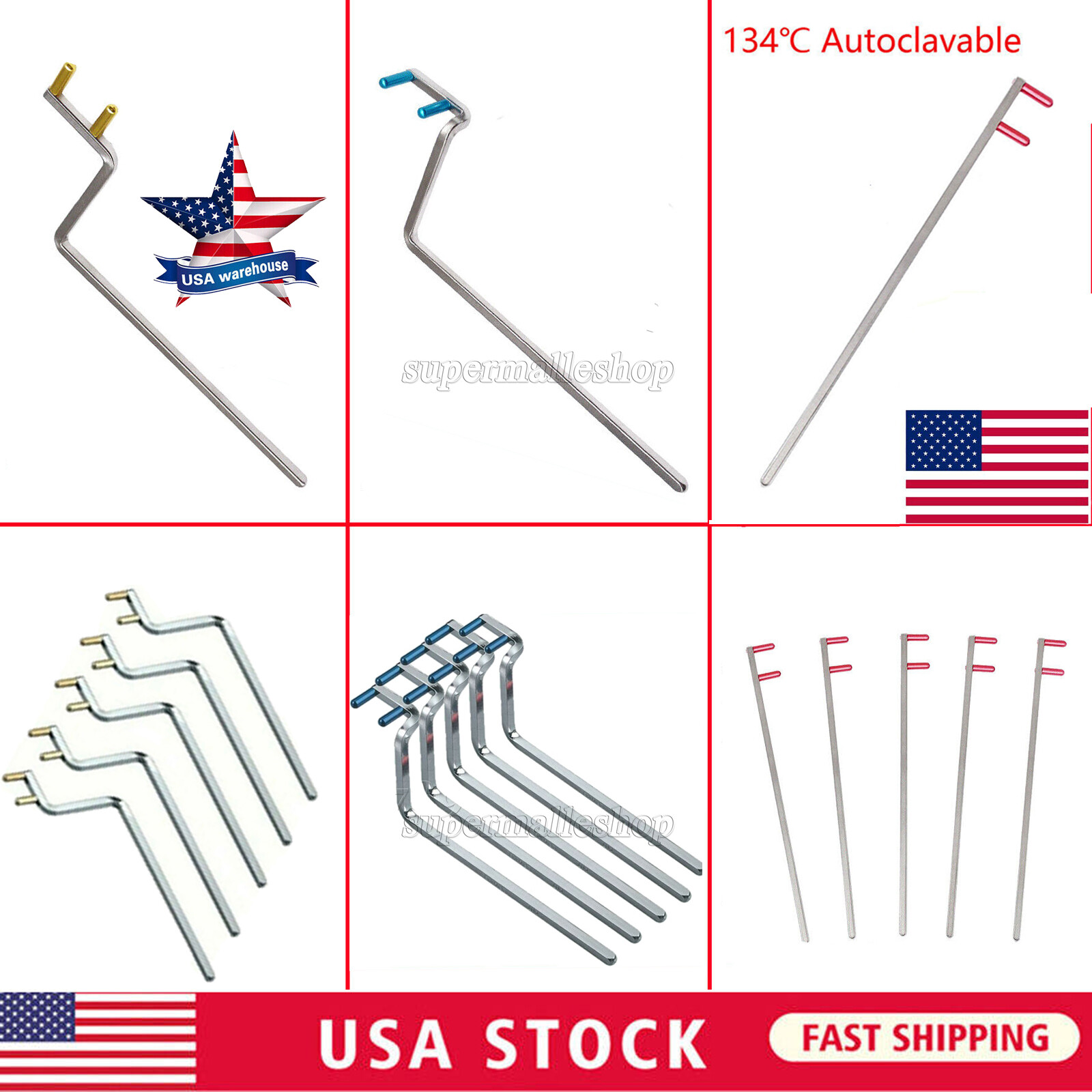 USA Dental XC X-Ray Holder Bite Bitewing Indicator Arm Bar Autoclavable 134℃ P