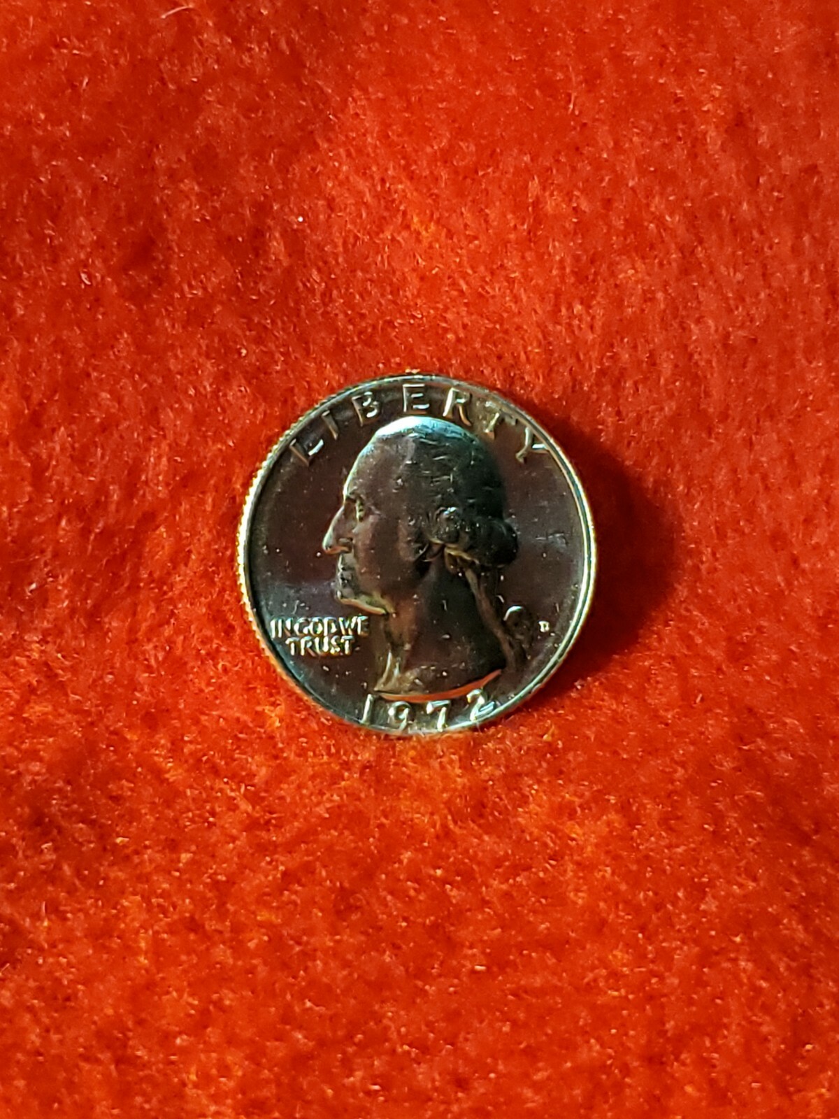 1972 D uncirculated Washington Quarter #82