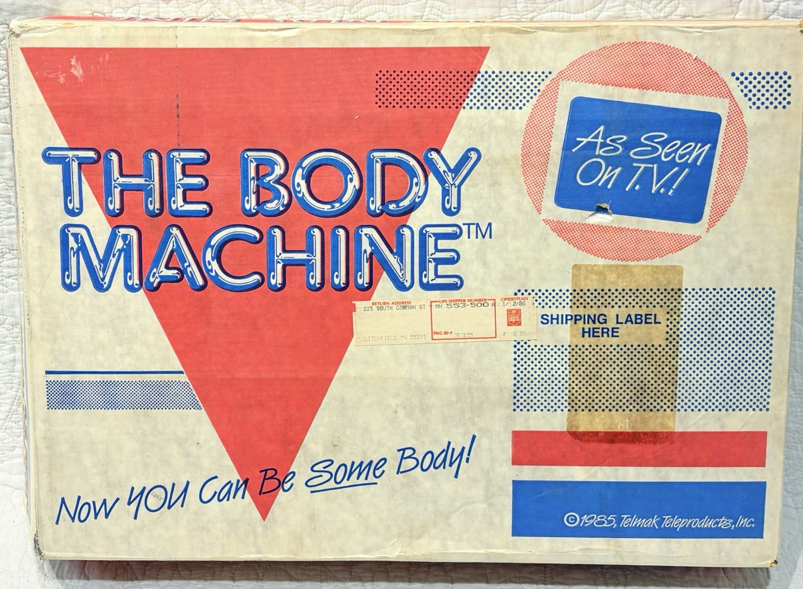 VTG NEW 1985 Telmak Teleproducts THE BODY MACHINE At Home Workout Equipment Rare