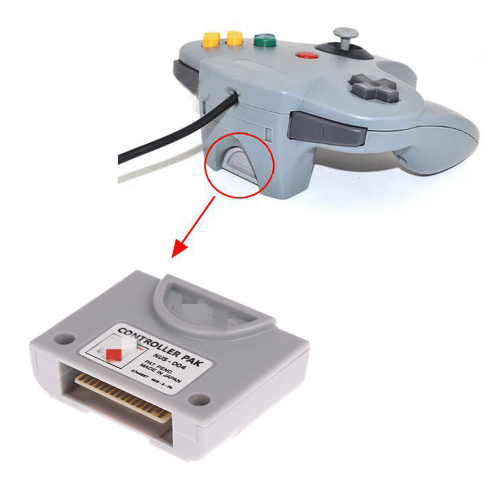 256KB Memory Pak for the Nintendo 64 Controller