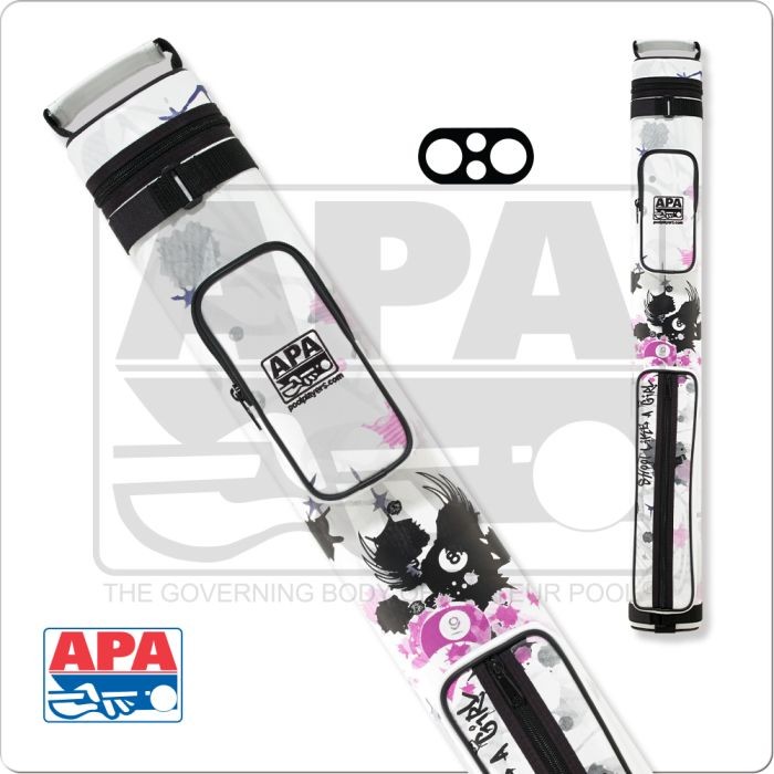 APA APACX22B 2x2 Hard Case White with Black and Purple Trim! Free Shipping!