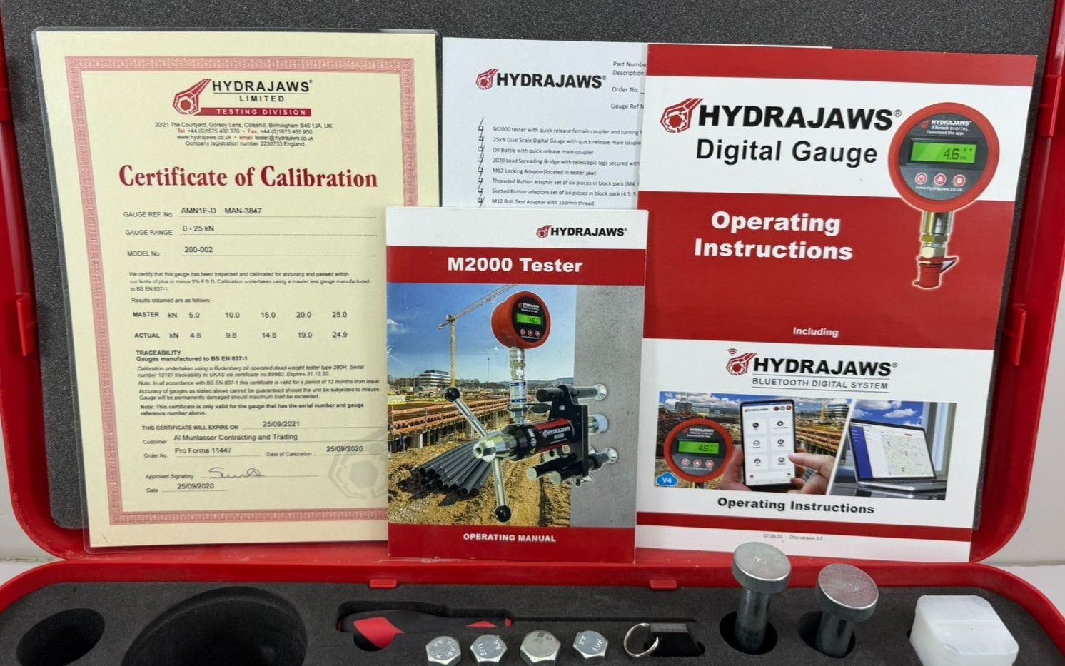 HYDRAJAWS M2000 PRO TESTER KIT *NEW IN CASE*
