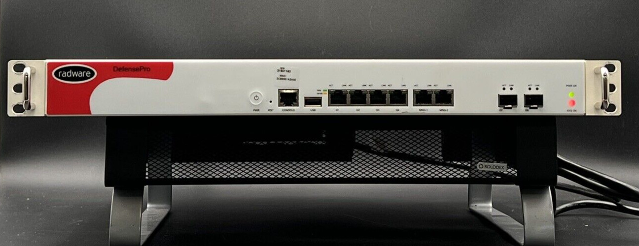 Radware DefensePro 206 /ODS-VL/6GB/DUAL/SME/bypass/RoHs On Demand Switch