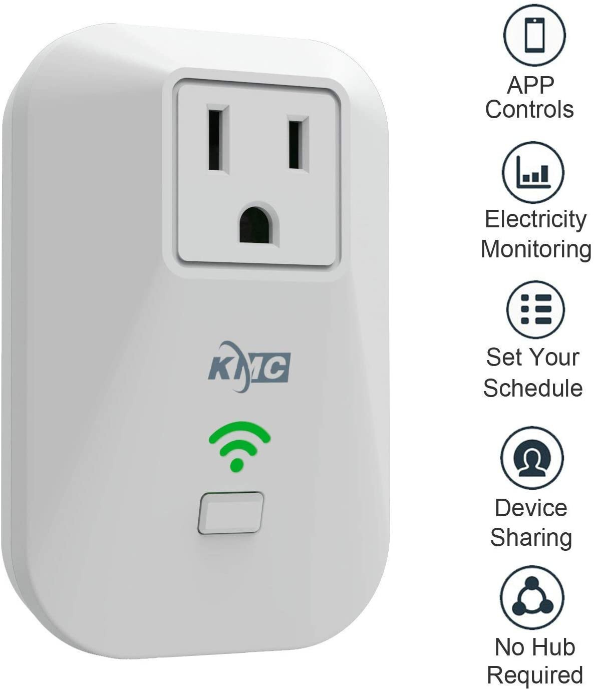 4Pack Smart Plug Wifi Switch Socket Outlet Compatible with Alexa GoogleAssistant