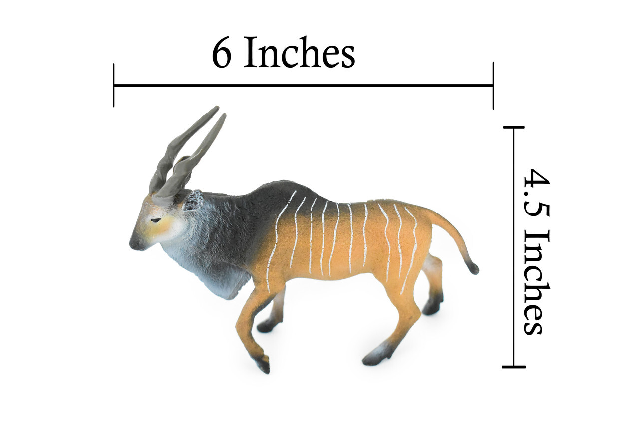Eland Antelope, Realistic Toy Figure Model Replica Educational, 6" CH328 BB132