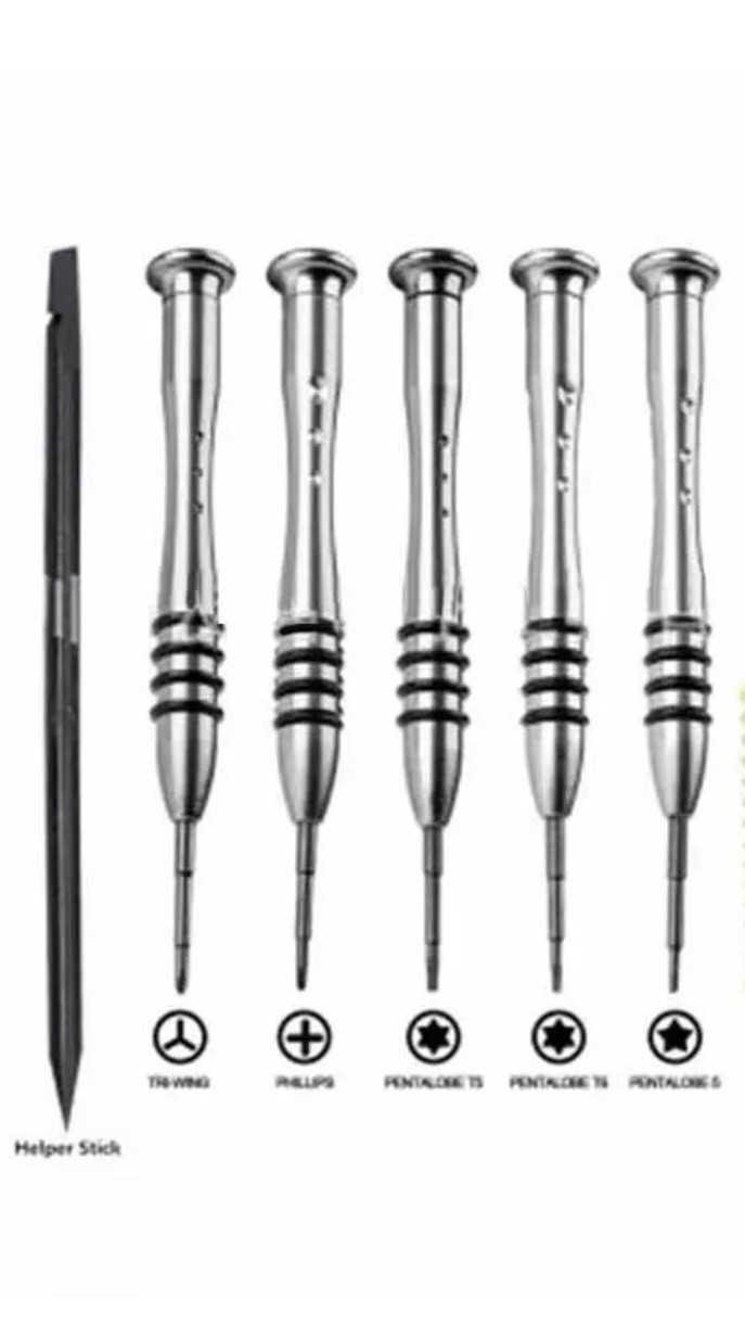 6PC Set Y2.0 T5 T6 Screwdriver For MacBook Air Pro Repair Tools Kit fix +