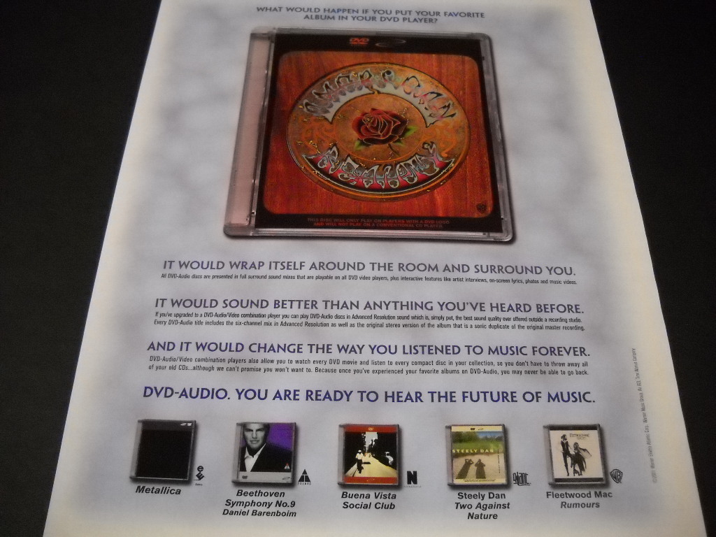 GRATEFUL DEAD American Beauty WHAT WOULD HAPPEN IF.... 2001 PROMO POSTER AD mint