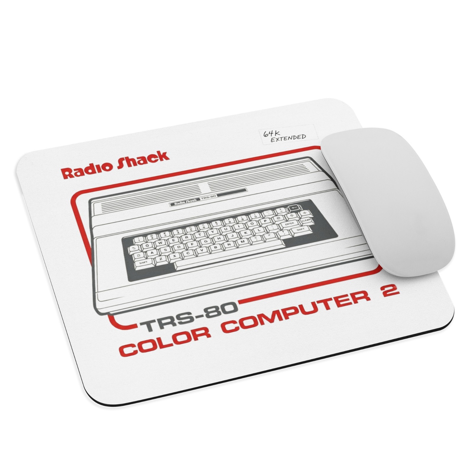 Retro Radio Shack TRS-80 Color Computer 2 Mouse Pad – 64K Extended Nostalgia!