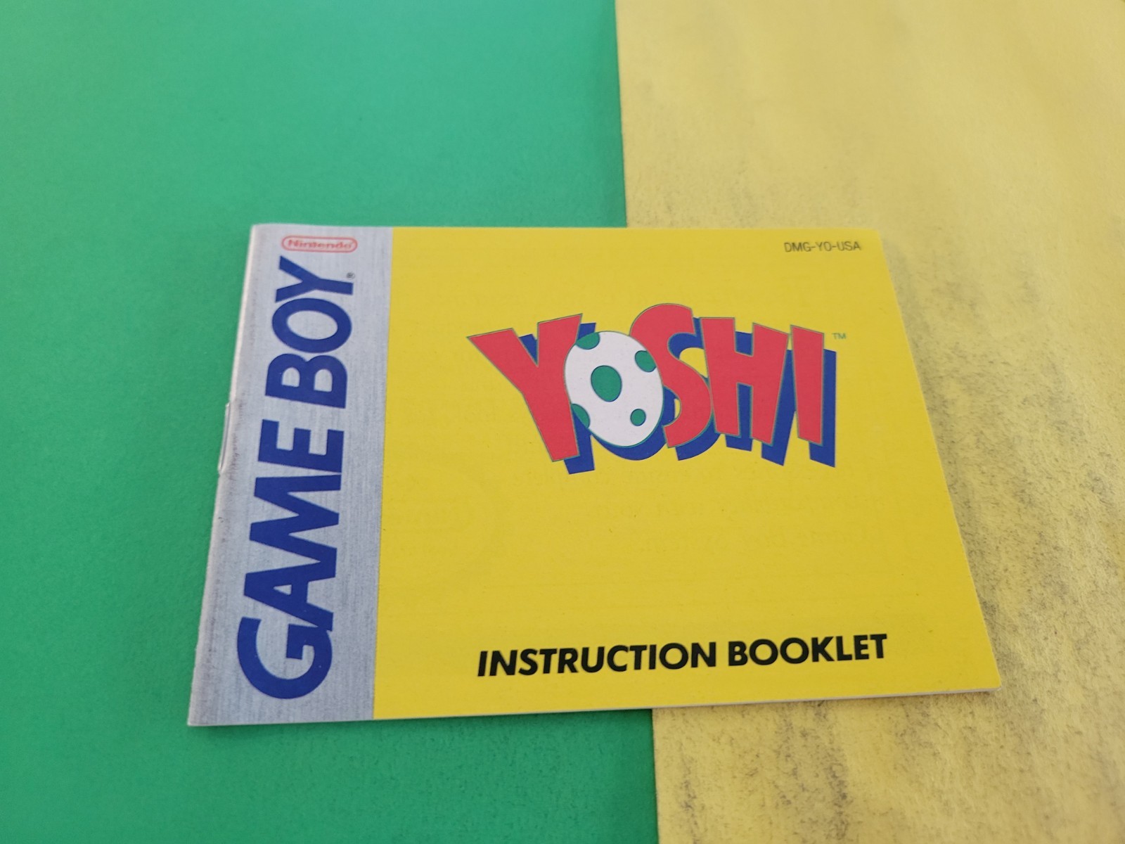 Game Boy Yoshi Instruction Booklet