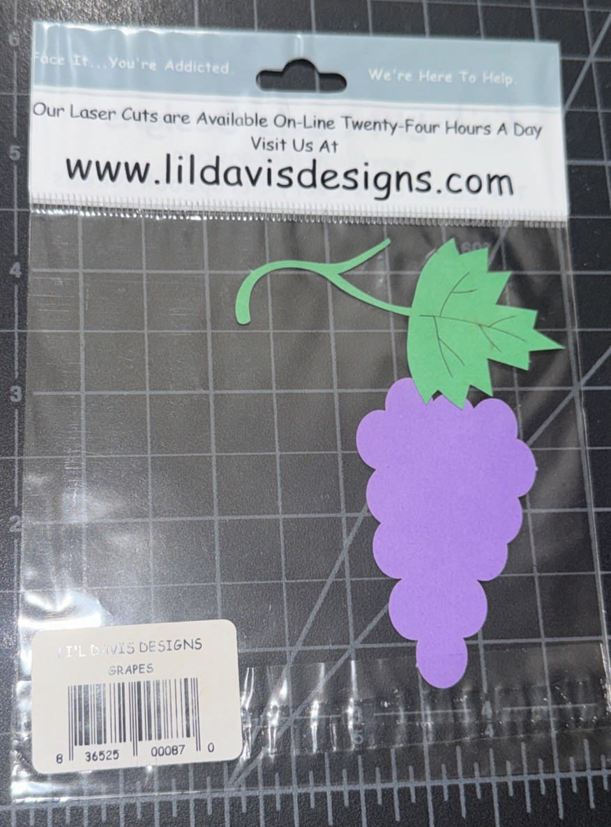 NEW Lil Davis Designs Laser Cuts Grapes