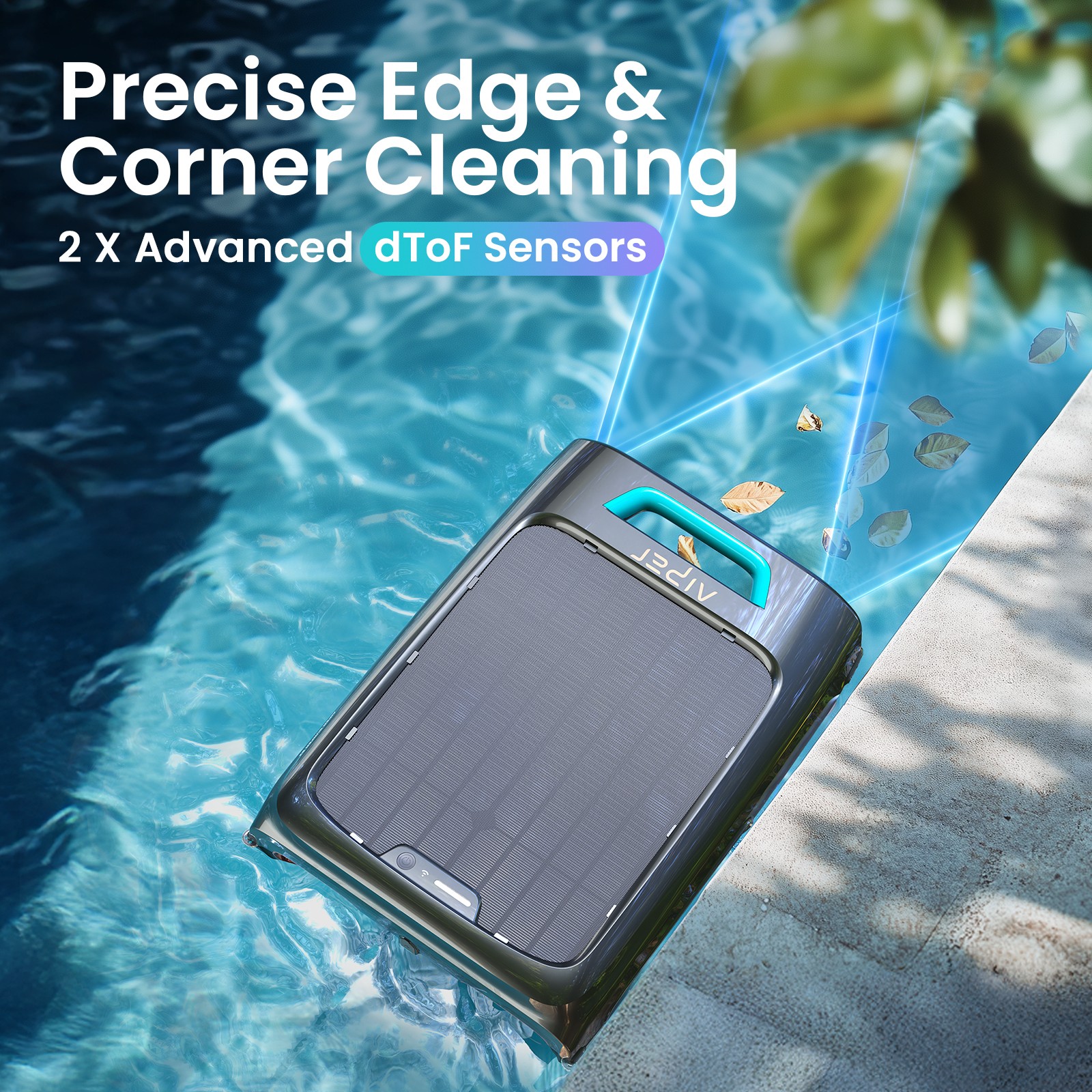 Aiper Robotic Pool Skimmer Automatic Surface Cleaner Solar Power,Surfer S2