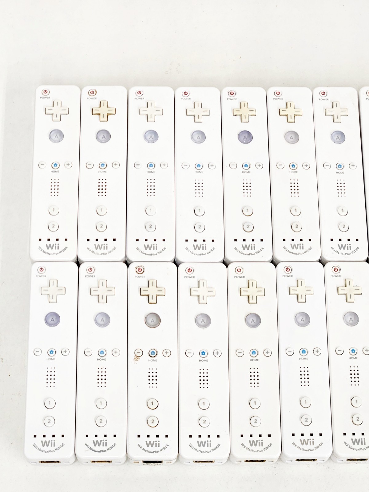 Nintendo Wii Controller Motion Plus Lot White 20pc