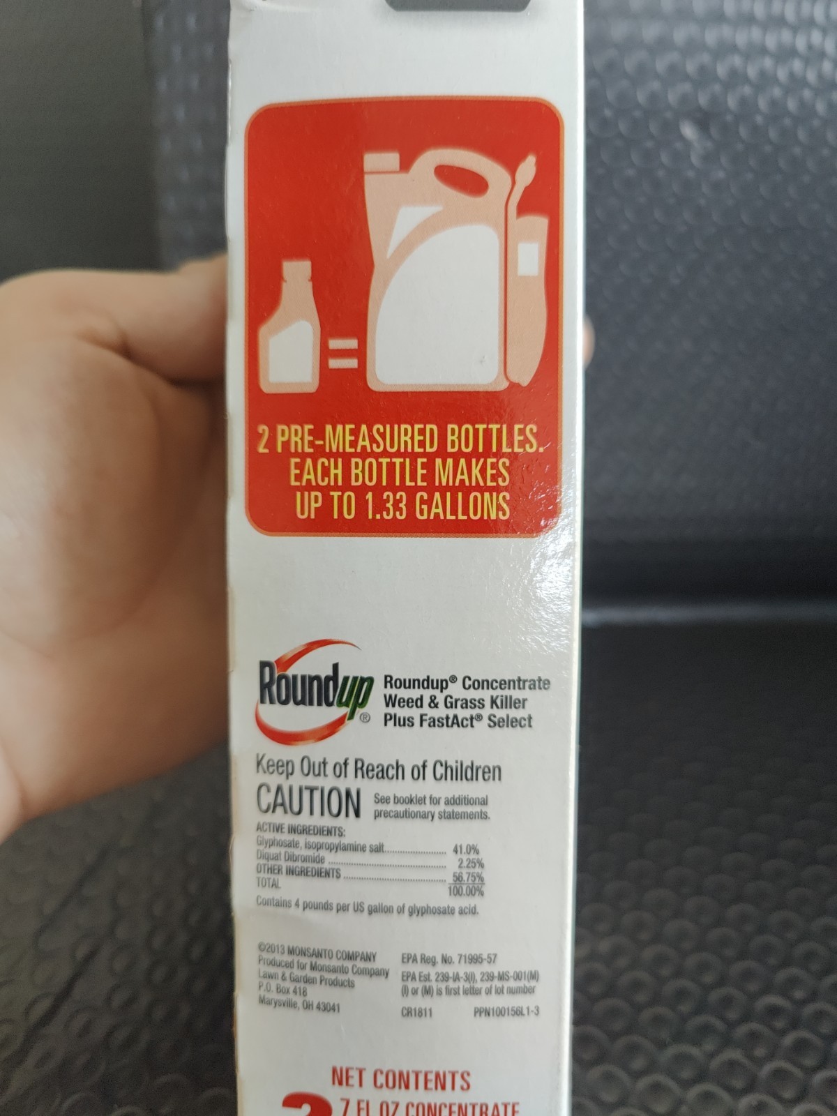 2 Pack Roundup Concentrate Weed and Grass Killer, 7 Fl. Oz. *
