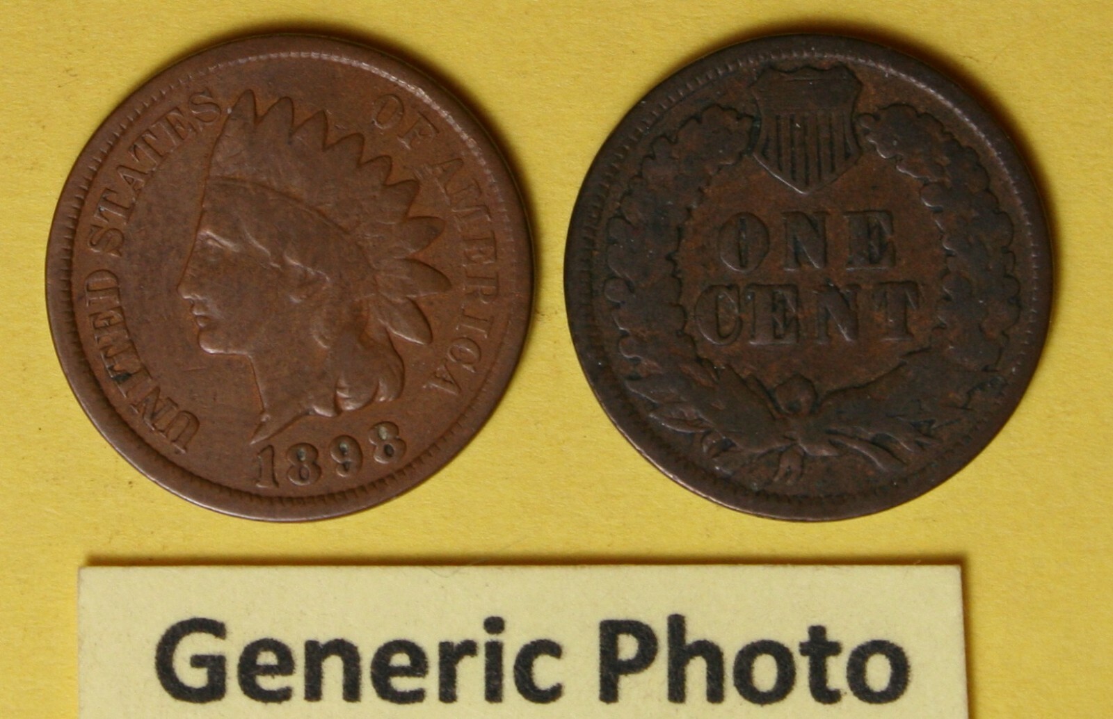 1898 US  Indian Head Cent in Good condition...see Individual Photos