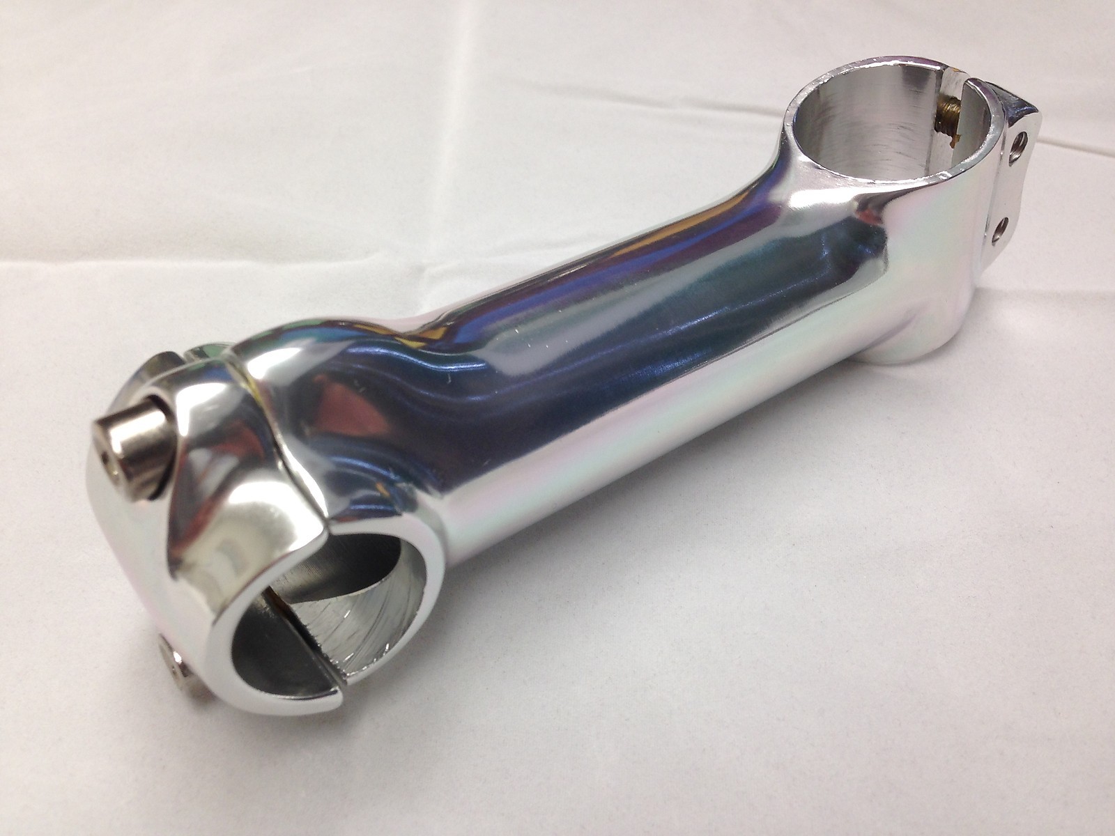 New Unbranded Bicycle Ahead Stem 1-1/8" 28.6x120mm 6 Deg Shiny Silver