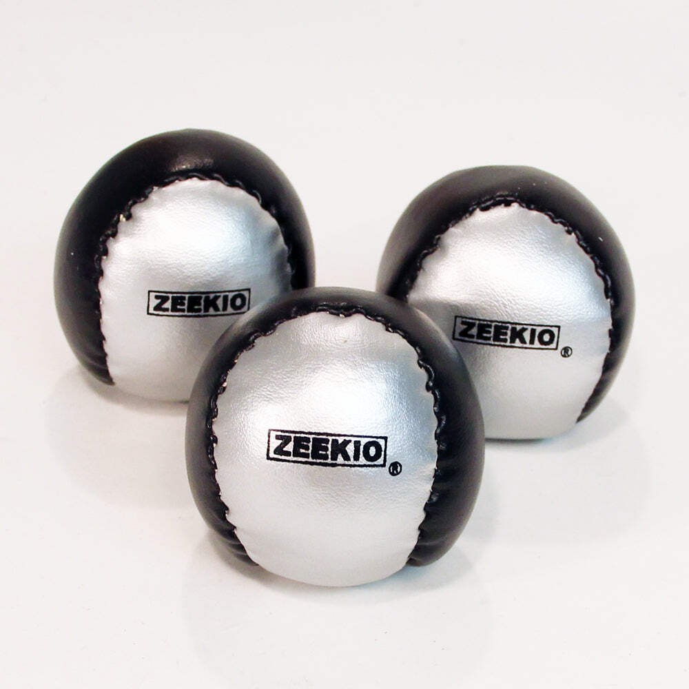 Zeekio Beginner Juggling Ball - [Pack of 3], Millet Filled, Synthetic Leather, C