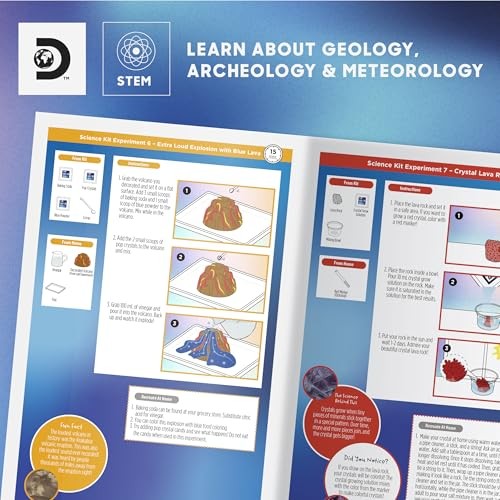 Discovery Planet Earth Science Kit – 65 Experiment STEM Lab for Kids| Includes