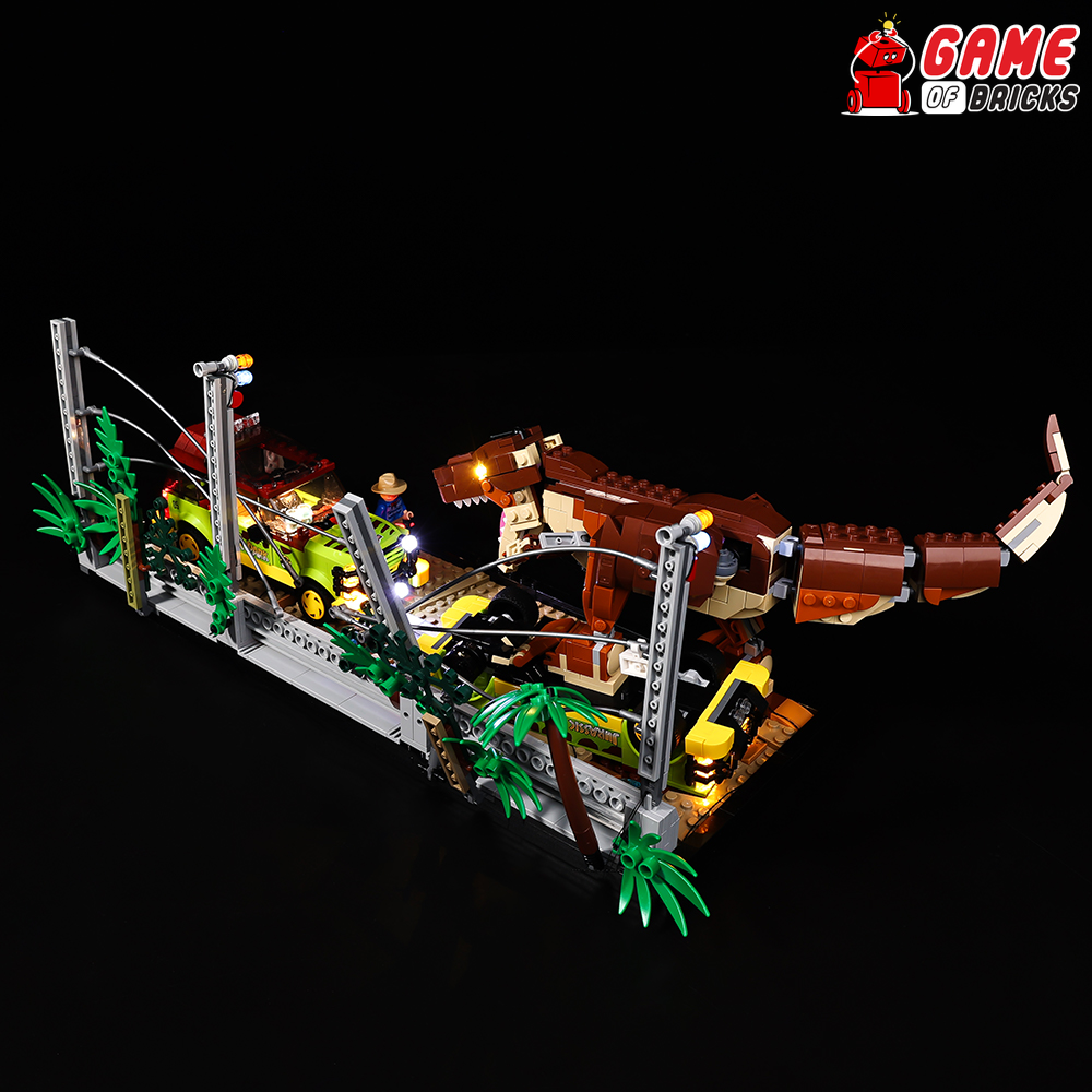 LED Light Kit for T. rex Breakout - Compatible with LEGO® 76956 Set (Remote)