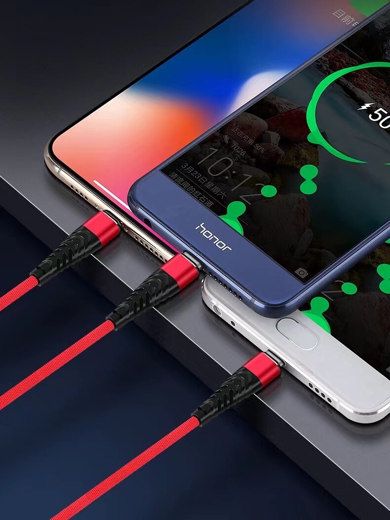 Heavy Duty Micro USB Fast Charger Charging Cable Cord For Samsung Android HTC LG