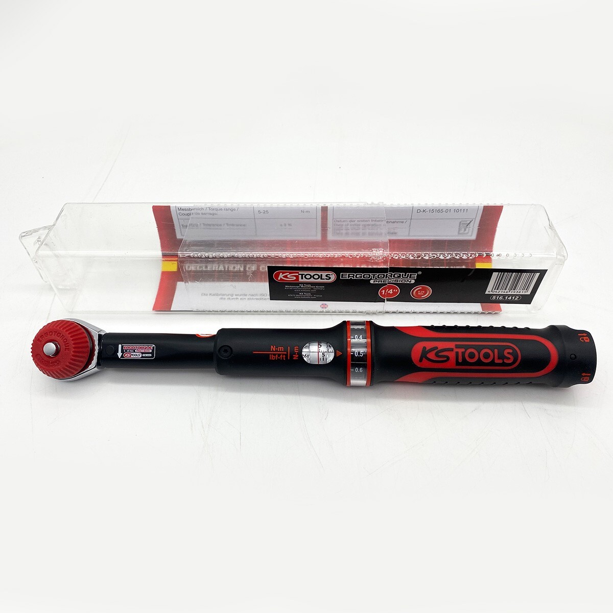 KS Tools torque wrench ERGOTORQUE precision 1/4" 5-25Nm socket square