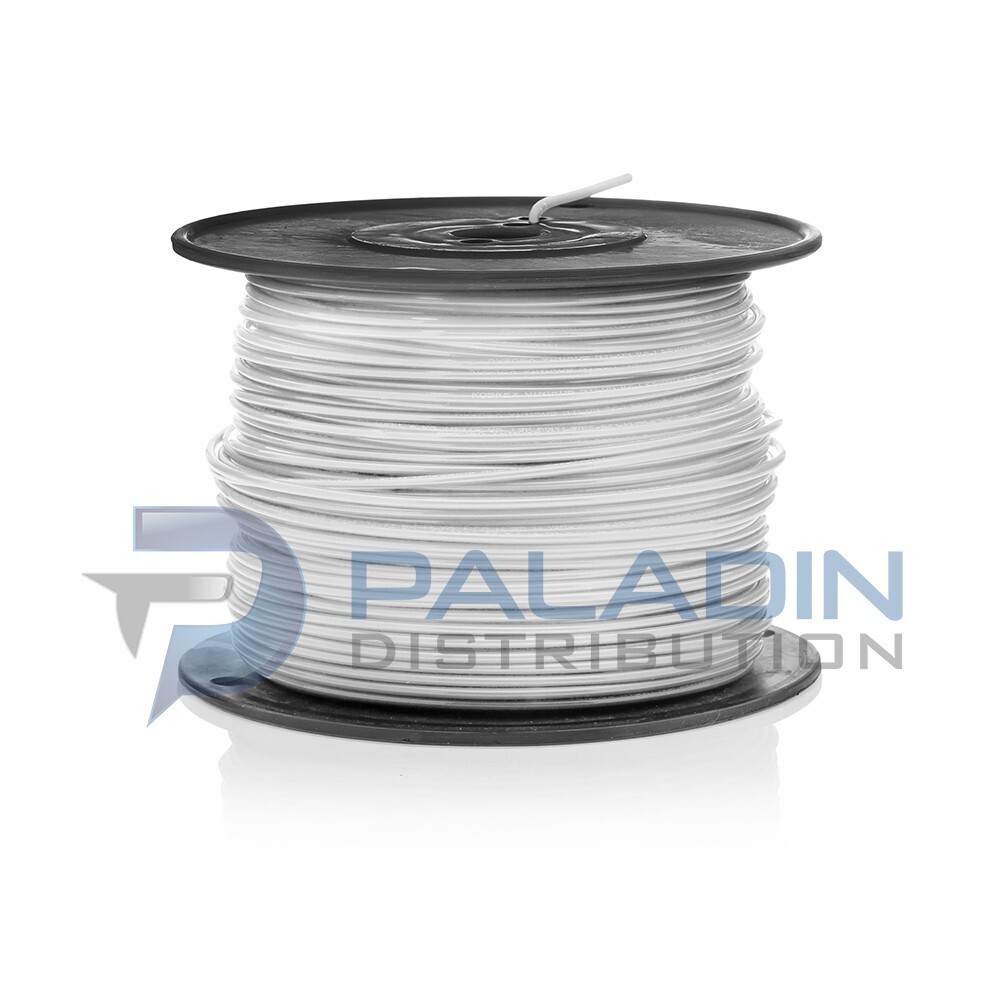 #14 Gauge White Copper Solid Wire 500' FT Roll THHN/THWN UL Listed - White