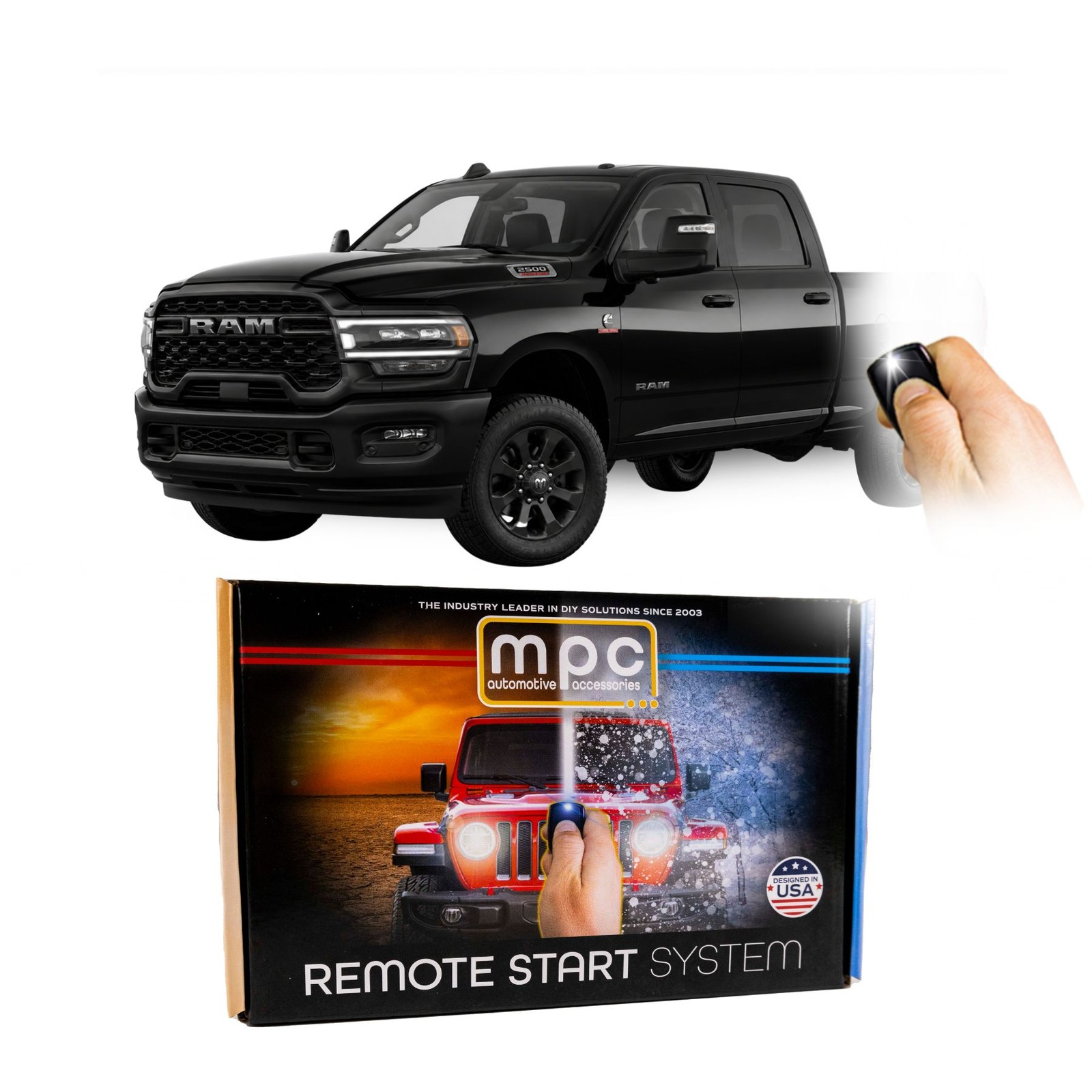 Remote Start Kit For RAM 2500 2019-2024 | Plug and Play | Push Lock 3X to Start