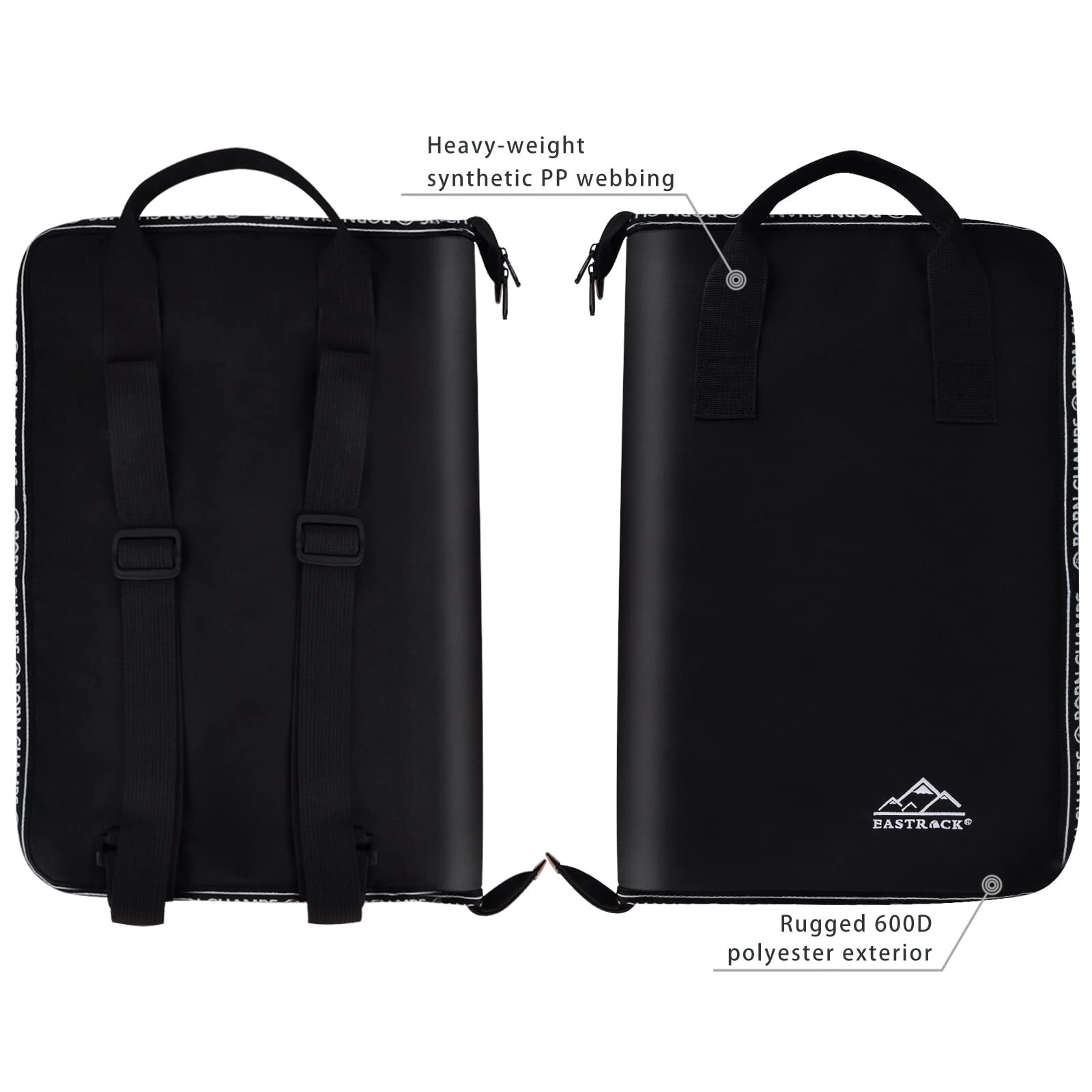 EASTROCK Drum Sticks Bag Drumstick Bag 18.9“*23.2” Large Capacity for Drumsti...