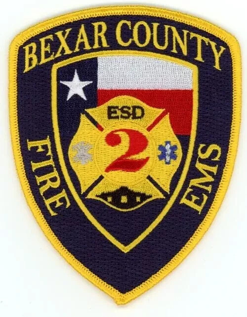 TEXAS TX BEXAR COUNTY FIRE DEPARTMENT EMS NICE SHOULDER PATCH POLICE SHERIFF