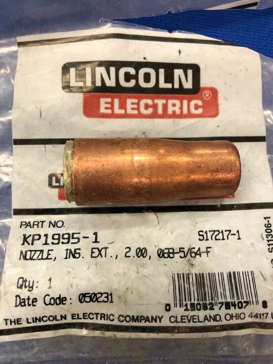 Lincoln OEM KP1995-1 Insulated Gasless Nozzle S17217-1 Innershield