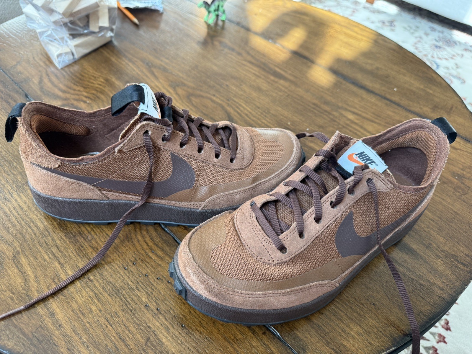 Nike Tom Sachs General Purpose Shoes Size 10M Pecan/Dk Field Brown
