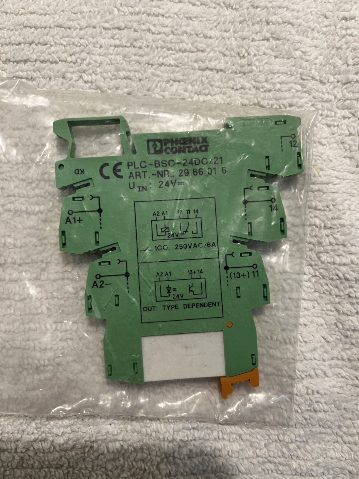 Phoenix Contact PLC-BSC-24DC/ 21 Solid State Relay Contact Block NIP