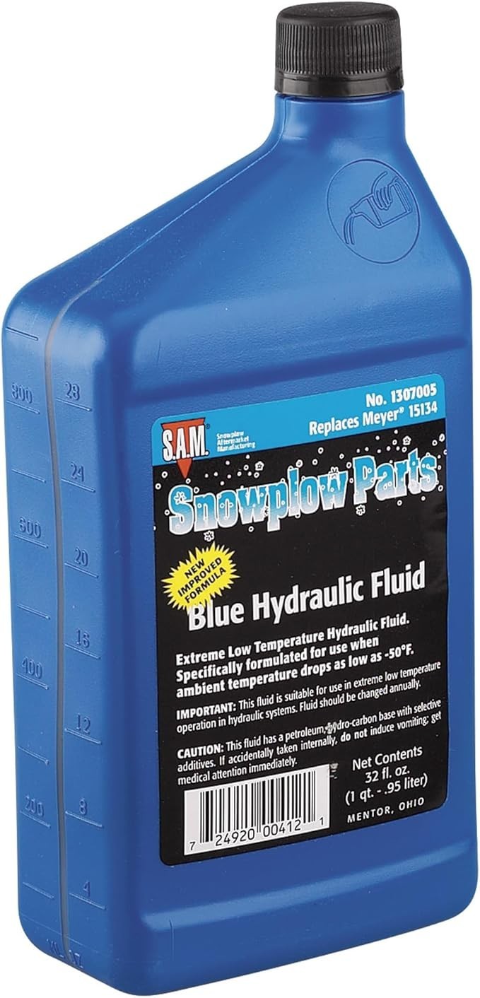 Snowplow Aftermarket 1307005 Hydraulic Fluid, 1 Qt., Blue