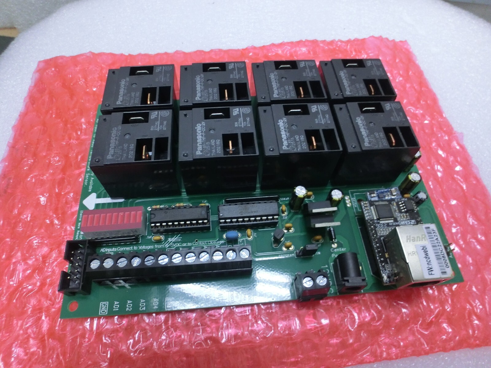 IORelay ZADR8xPROXR Rev B 8 Ch Relay Control Board,NCD,Unused,US_,9099
