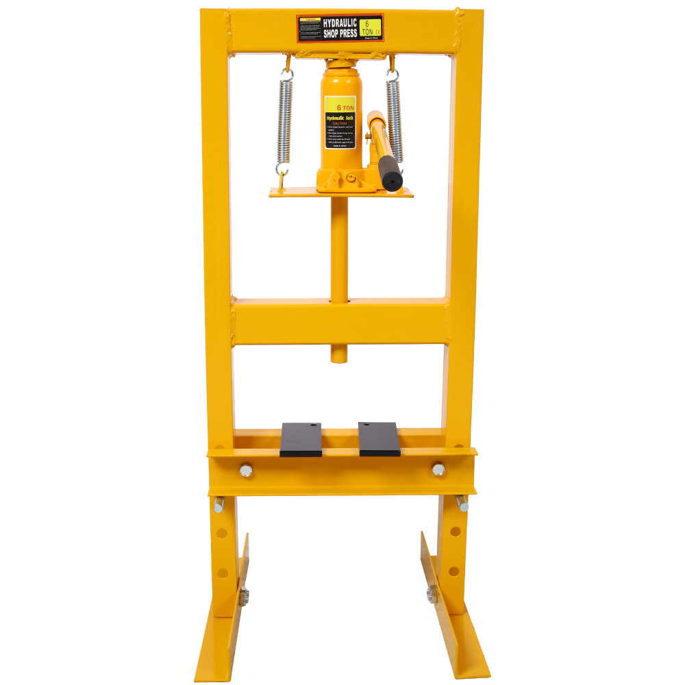 6 Ton Hydraulic Press Benchtop Shop Press H-Frame Garage Floor Press w/Plates