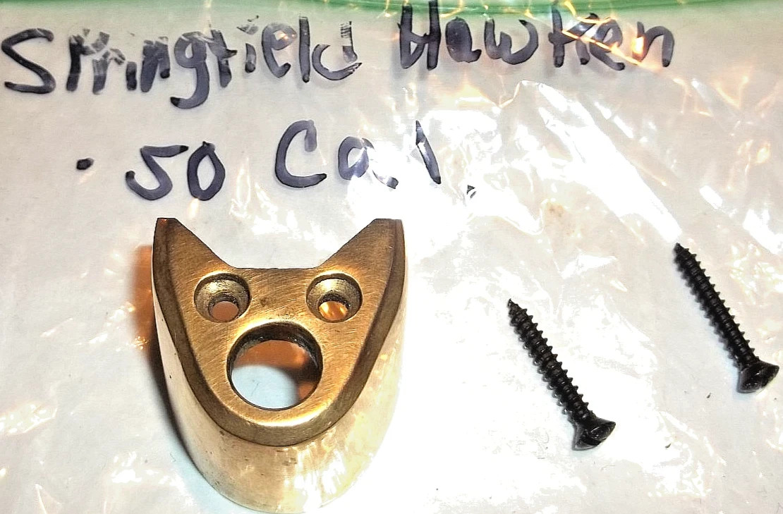 Springfield Hawken .50 Cal Muzzleloader Brass Forend Nose Cap & Screws FREE SHIP