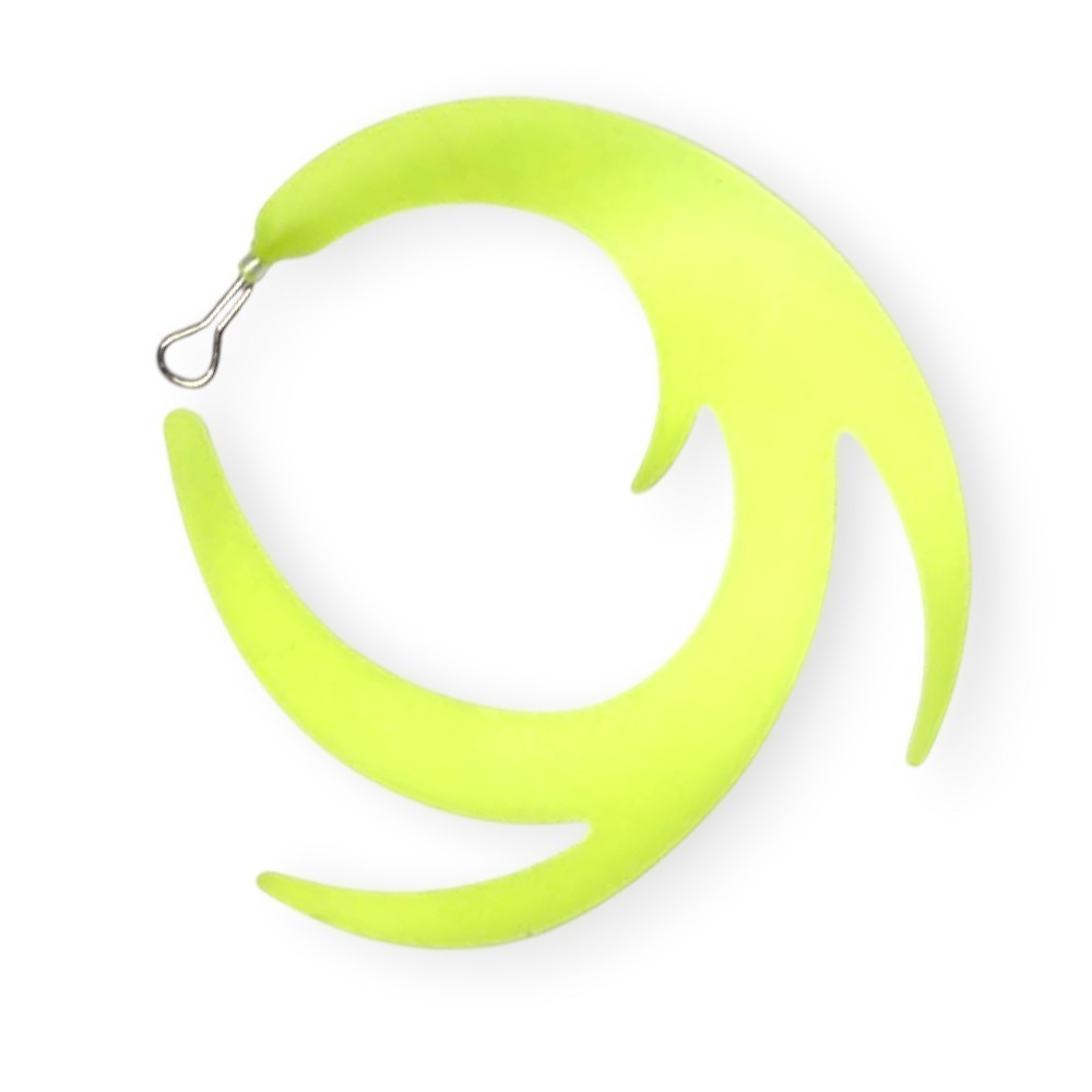 Dragon Wiggle Tails 65mm Soft Lures – Chartreuse, Red, Silver + Fast-Attach Clip