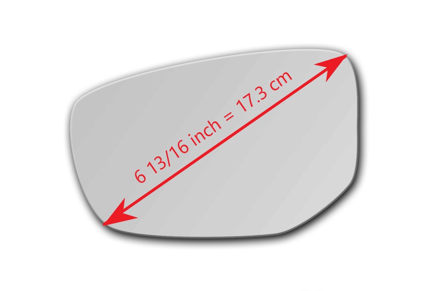 S-D486L Replacement Mirror Glass for 2013-2016 DODGE DART Driver Side Left LH L