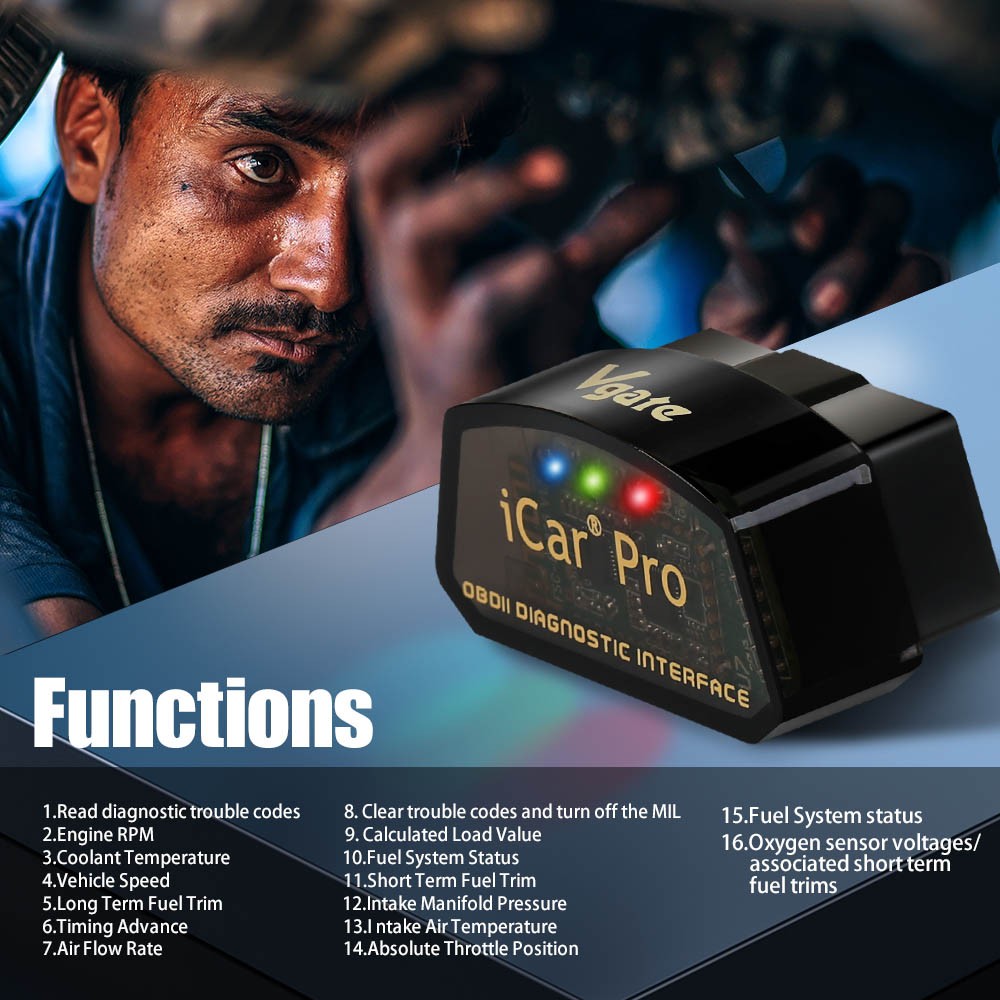 Vgate iCar Pro Bluetooth BLE 4.0 OBD2 Fault Code Reader Scanner Diagnostic Tool