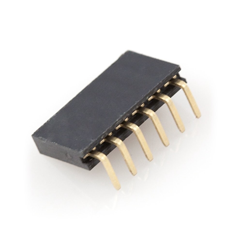 10x 6-Pin Female Header 90° Connector for Arduino Boards