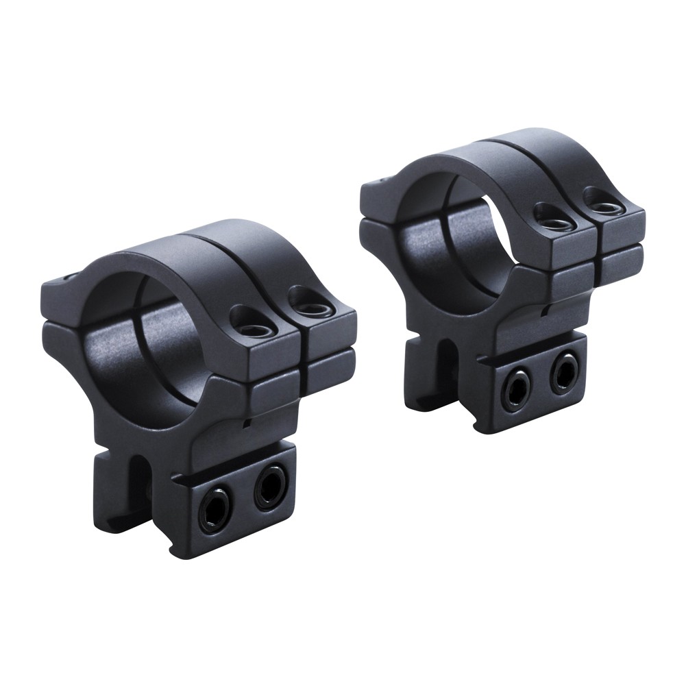 BKL 30mm Dia x 1in. Long Double Strap Dovetail Rings, Matte Black (301-MB)